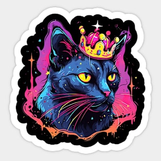 cat king Sticker